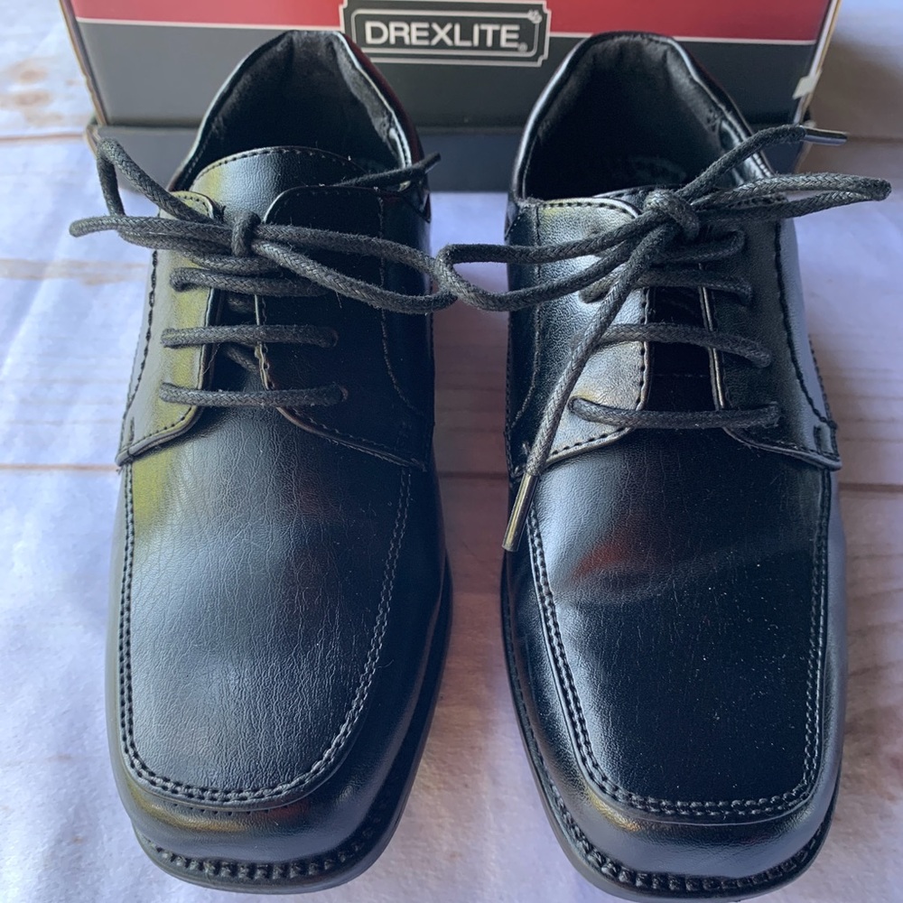 Drexlite Luke Black Lace Up Dress Shoe Size 12W